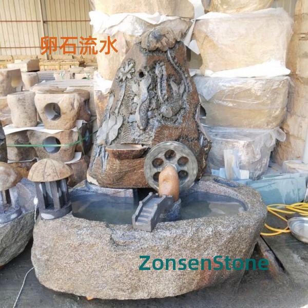 卵石流水