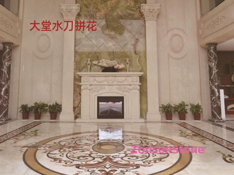 大堂水刀拼花