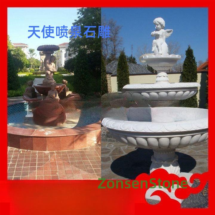 天使喷泉石雕
