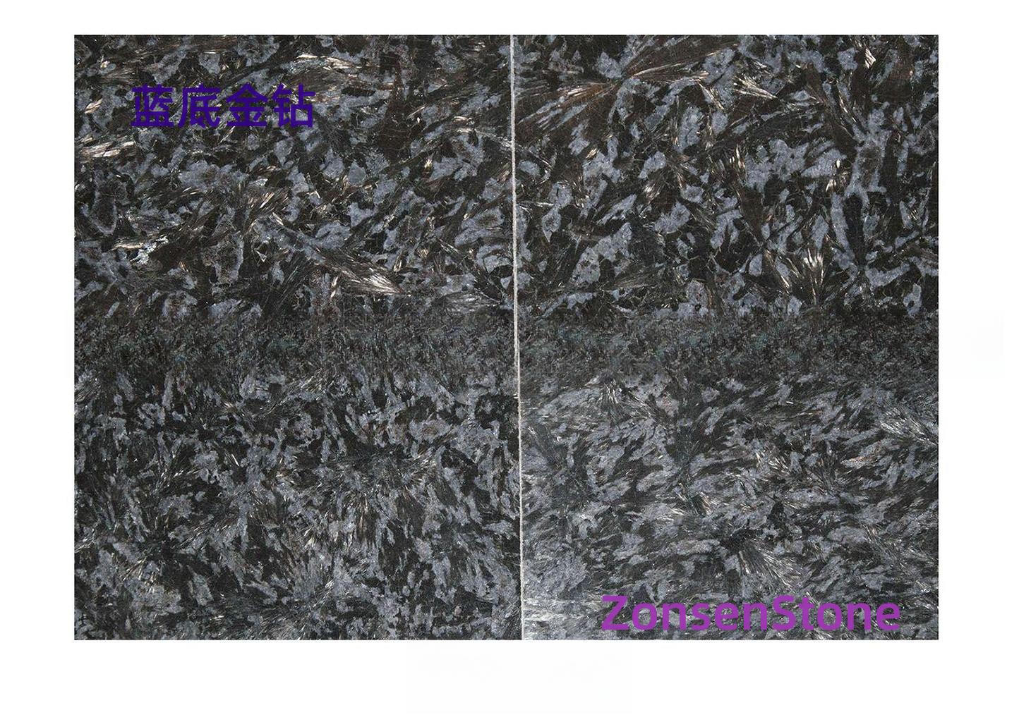 蓝底金钻
