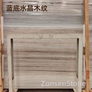 蓝底水晶木纹